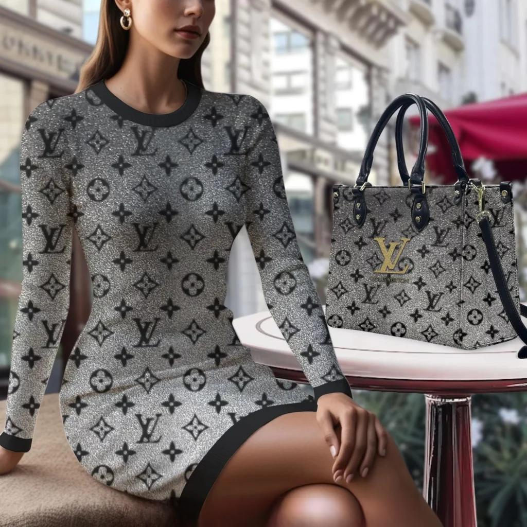 LOUIS VUITTON Sweater Dress Match Luxury Handbag LUX-MLQ+F73-0XE7LX1OQ